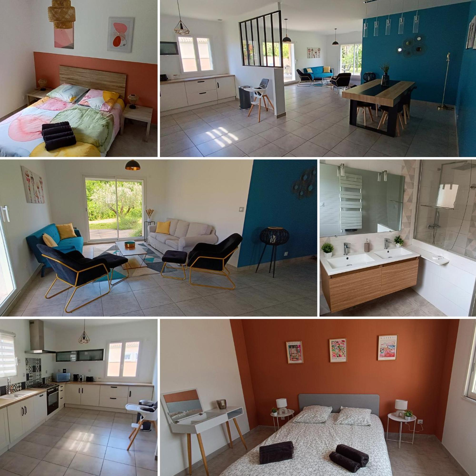 La Villa Lyne - Villa Moderne 4 Chambres 8 Personnes Clim Lèzan 外观 照片